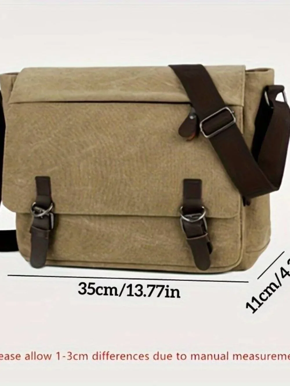 Vintage Canvas Backpack Large Capacity Shoulder Crossbody Travel Bag